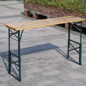 170cm H Height Adjustable Foldable Picnic Table Outdoor Garden Dining Tables Living and Home