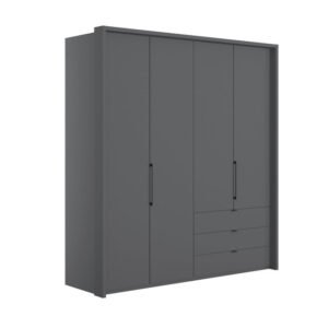 Emden 4 Door 3 Drawers On Right Hinged Wardrobe