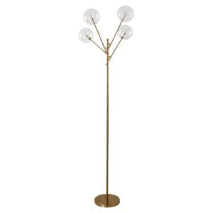 155cm H Gold Foot Switch 4 Light Tree Floor Lamp Floor Lamps Living and Home