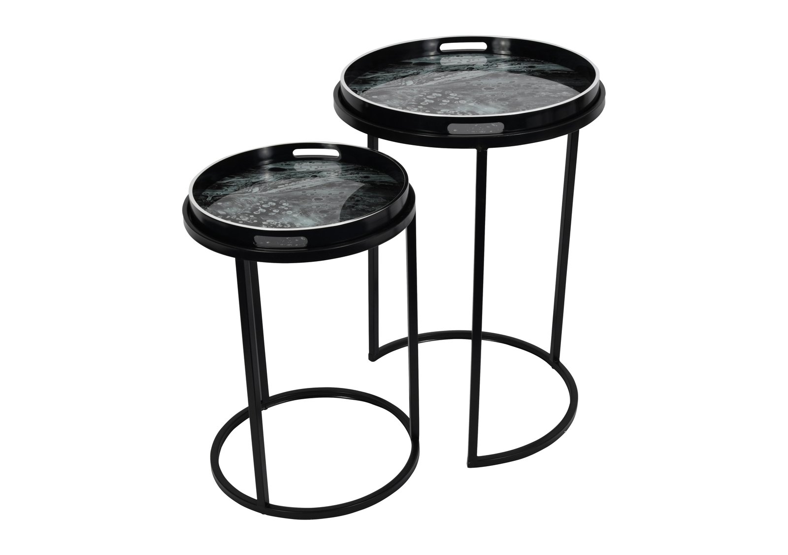 Mono Swirl Set of 2 Tables in  on Furniture Village