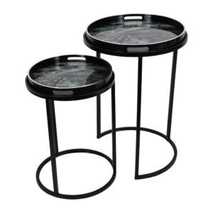Mono Swirl Set of 2 Tables in  on Furniture Village