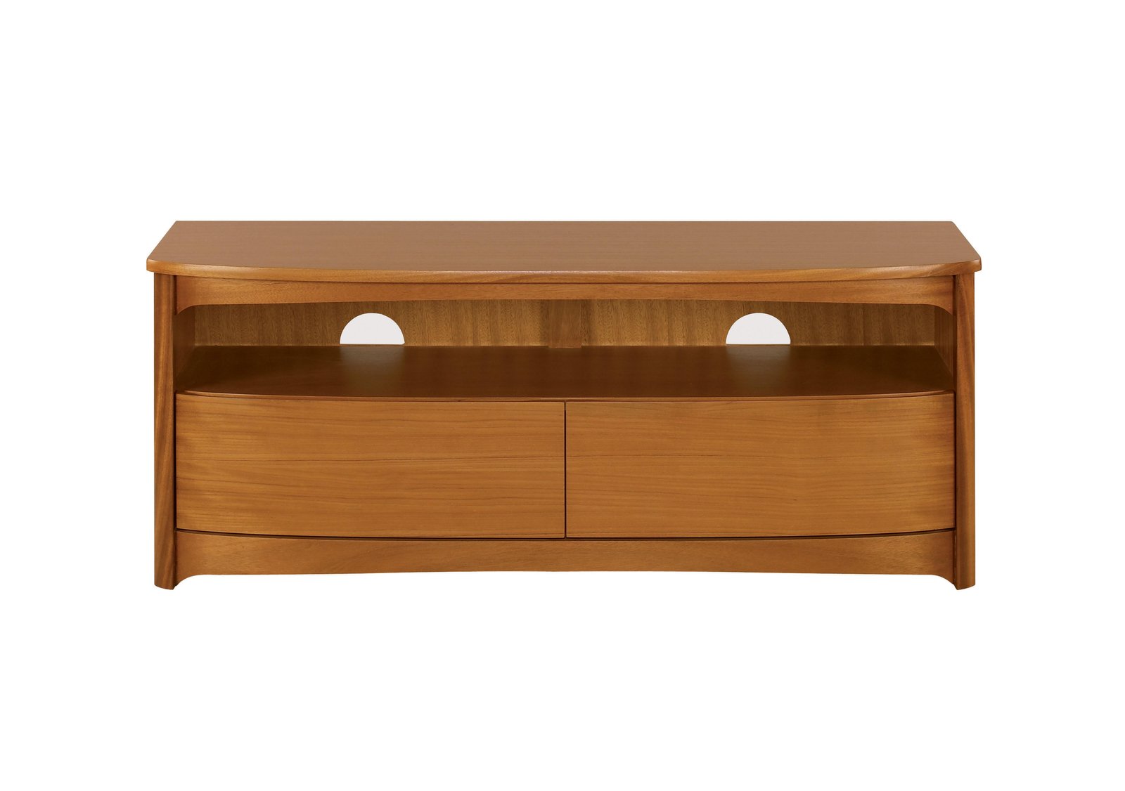 Shades TV Unit with Drawers in Teak on Furniture Village