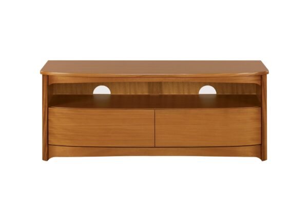 Shades TV Unit with Drawers in Teak on Furniture Village