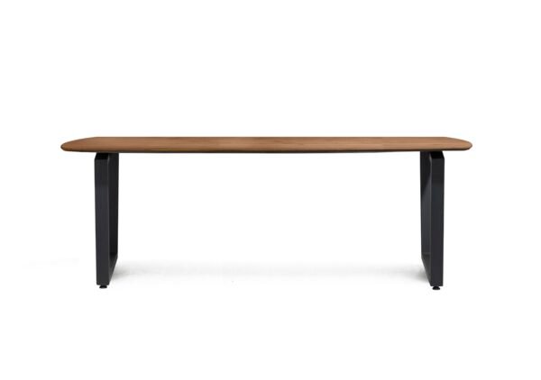 Montreal Dining Table with U-Shaped Legs in Choco Brown on Furniture Village