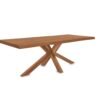 Njord Raw Edge Dining Table with Wood Star Base in Old Bassano on Furniture Village