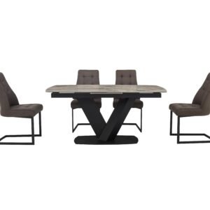 Merlin Large Extending Dining Table with 4 Chairs Dining Set in  on Furniture Village