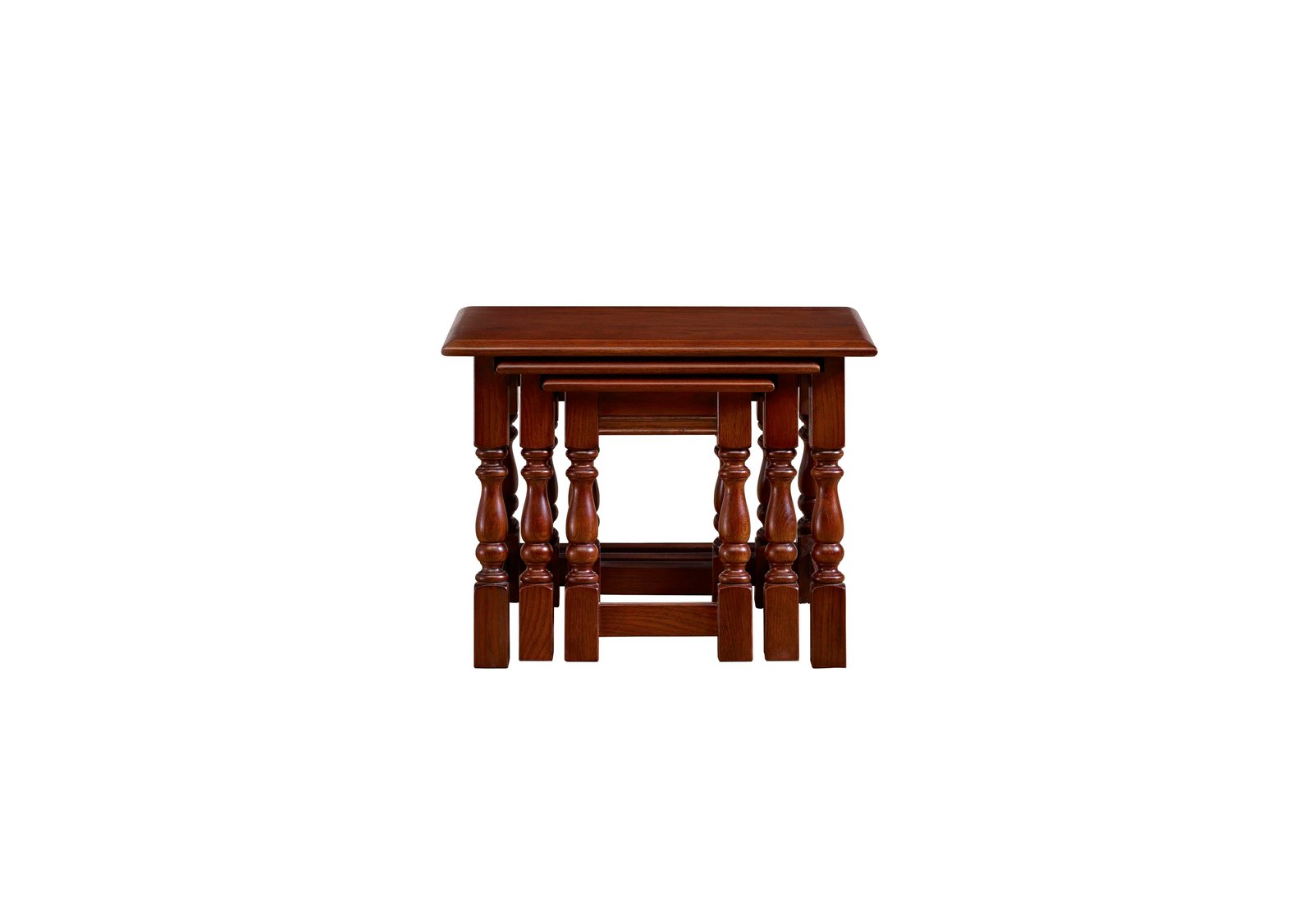 Old Charm Nest Of Tables in Tudor Brown - Traditional on Furniture Village