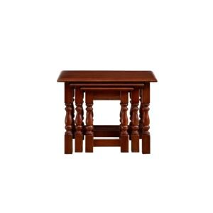 Old Charm Nest Of Tables in Tudor Brown - Traditional on Furniture Village