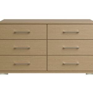 Amalfi 6 Drawer Chest in Aoov Odessa Oak/Oak Woodgrain on Furniture Village