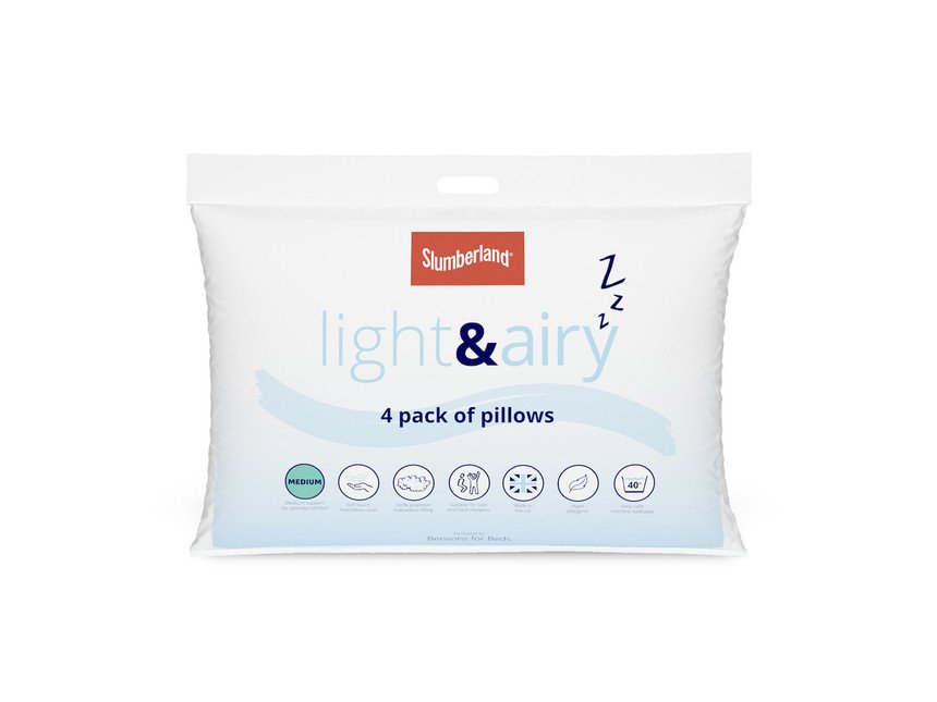 Light and Airy 4 Pack Pillows
