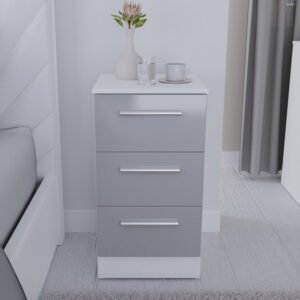 Latina 3 Drawer Bedside Cabinet